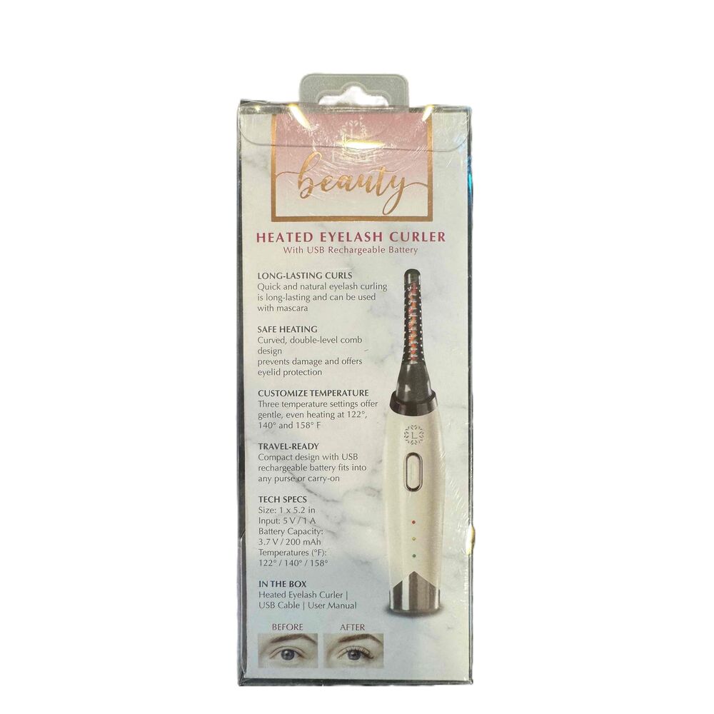 New Lumi Beauty Heated Eyelash Curler USB Rechargeable Safe 3 Temp Beauty Tool - Picture 2 of 3